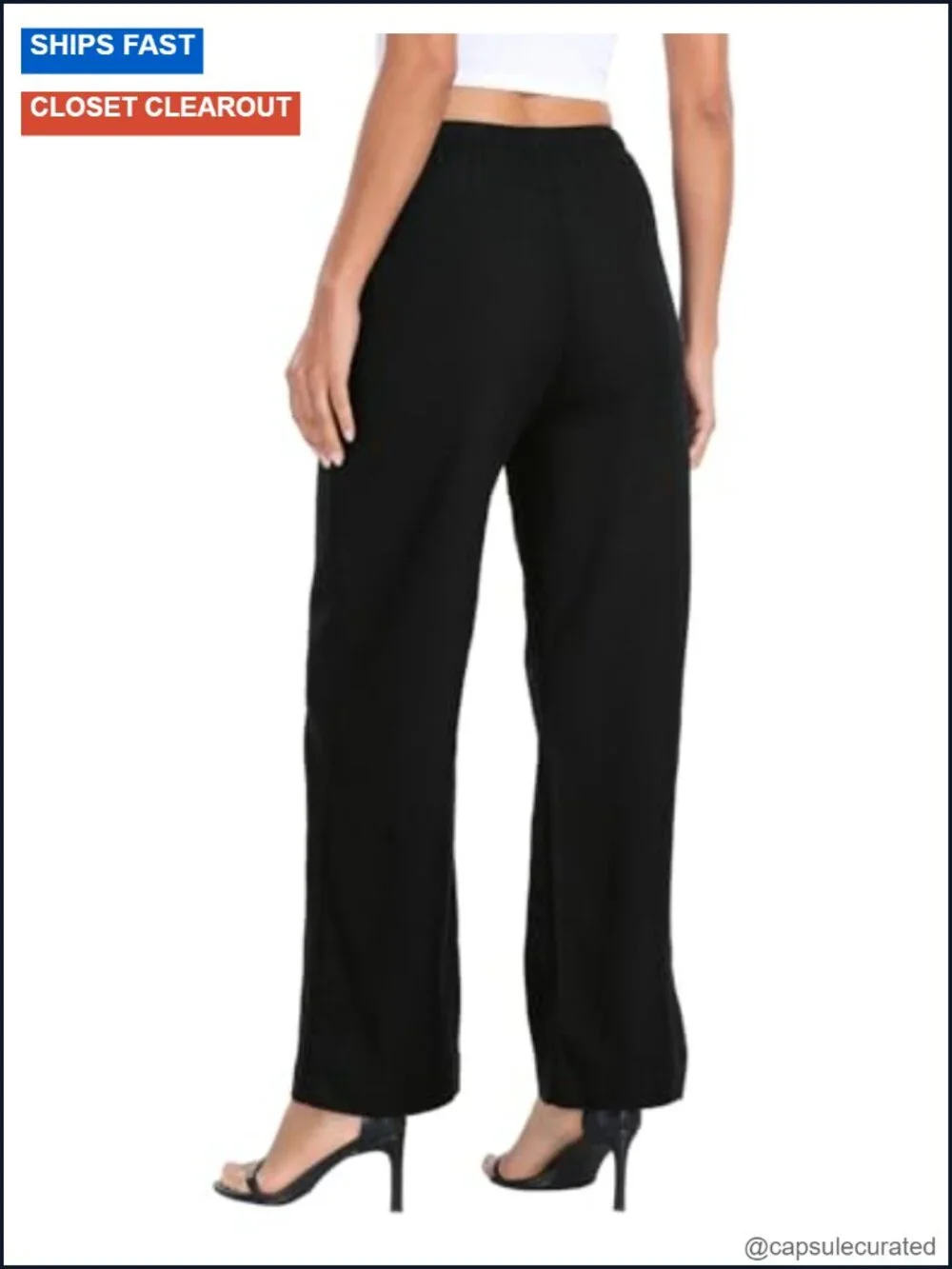 Linen Blend High Waist Wide Leg Pull On Drawstring Pants with Pockets